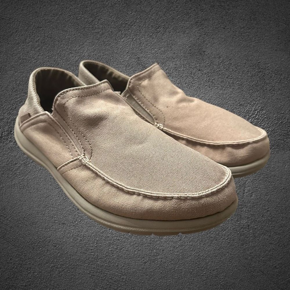 Crocs Loafers Men’s size 9 Biege Elastic Give Croc Comfort